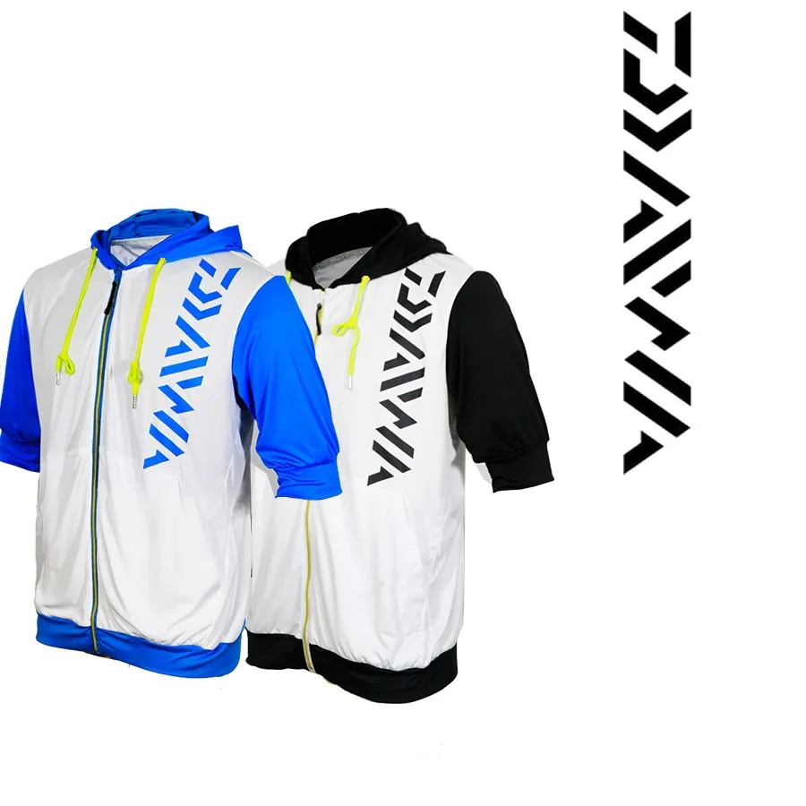 

2017 DAIWA NEW Fishing clothes Short sleeve Man Ice Breathable Cold sensation summer DAIWAS coat Sunscreen DAWA Free shipping