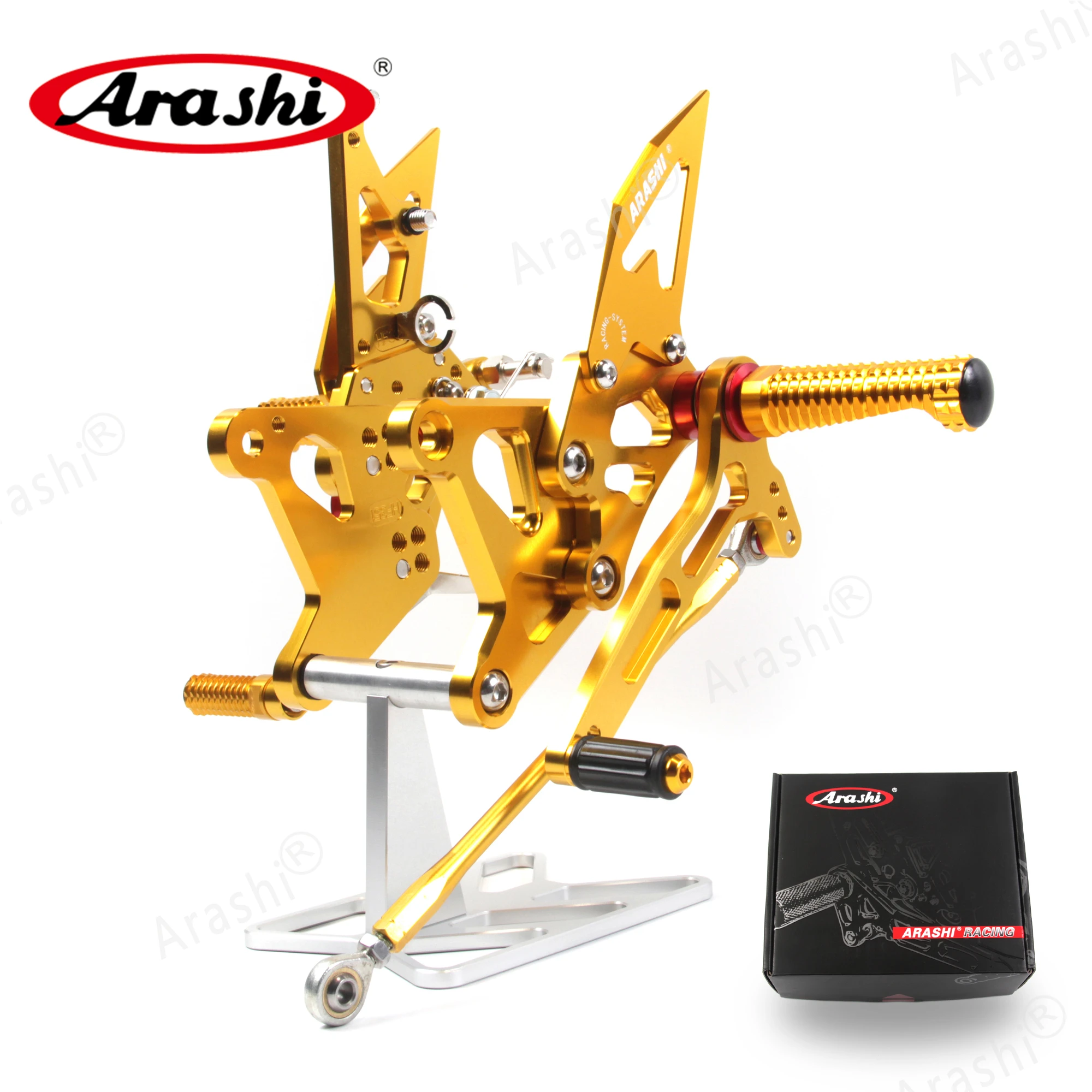 Араши для KAWASAKI ZX6R ZX636 2005 2006 CNC регулируемые Задние подножки ног Rearset NINJA ZX 6R 636