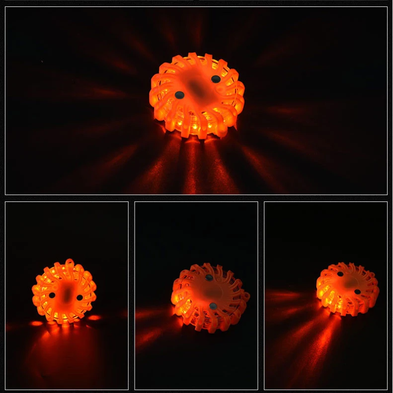 

Mini 16 LED Flashing Car Warning Light Safety Emergency Road Magnetic Base Car SOS signal light