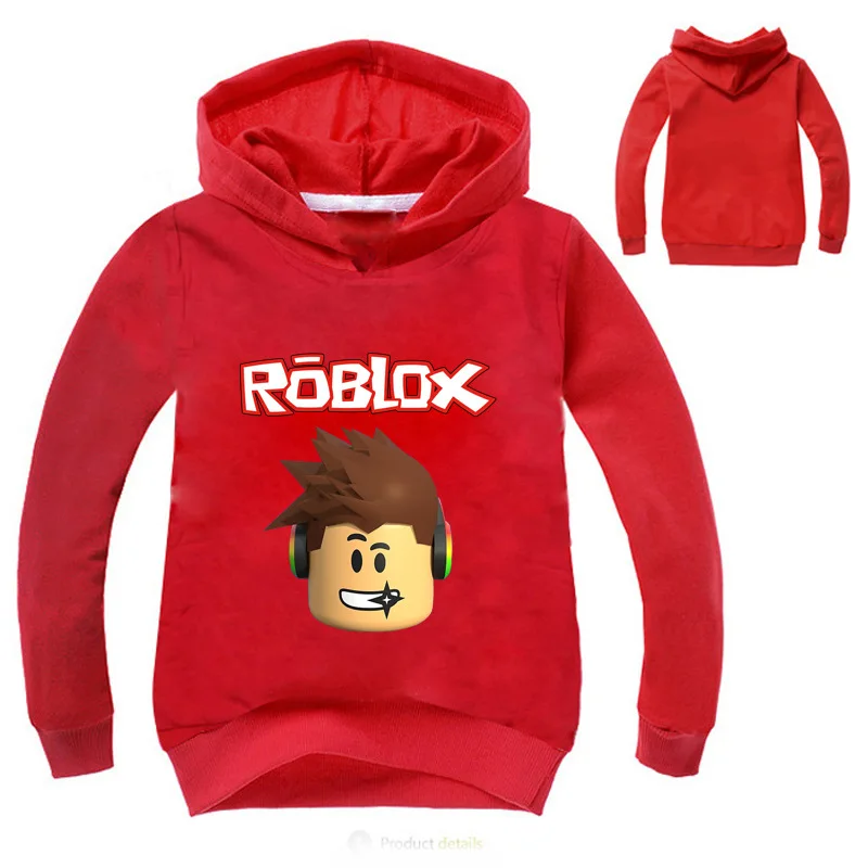 Children Autumn Sweater For Boys Roblox Red Nose Day Hooded