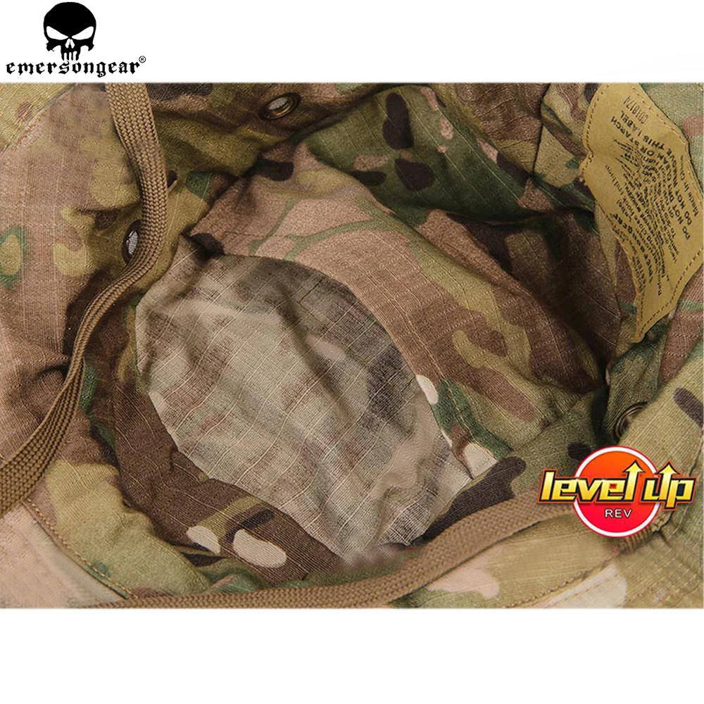 Tactical Boonie Hat Airsoft Camouflage Hunting Sunshine Anti-scrape Grid Fabric EMERSONGEAR EM8553