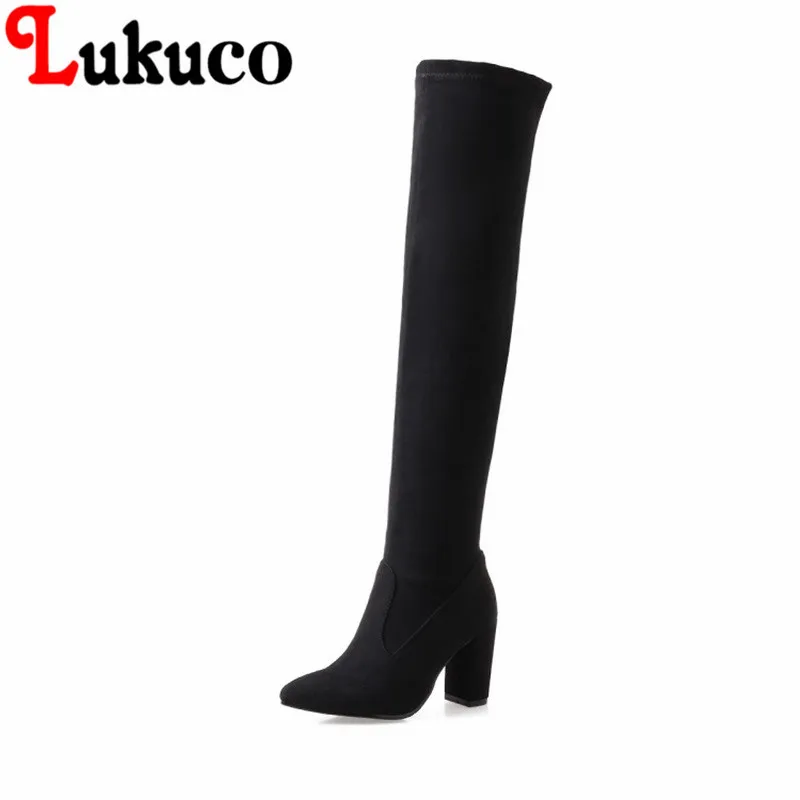 

2018 New fashion style Pointed Toe lady shoes size to 46 Over-the-Knee Boots high quality low price super bargain women boots