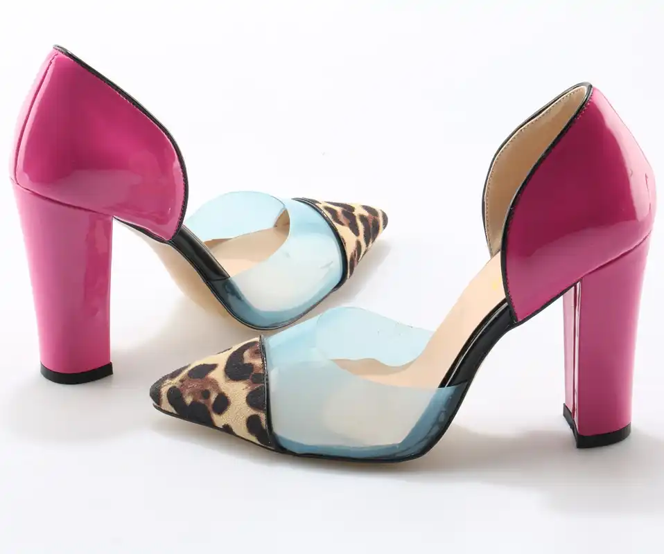 hot pink patent leather pumps