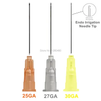 

100 Pcs Dental Endo Irrigation Needle tip 25GA / 27 GA / 30GA End Closed One Side Vented Hole Endo Syringe Dentist Products