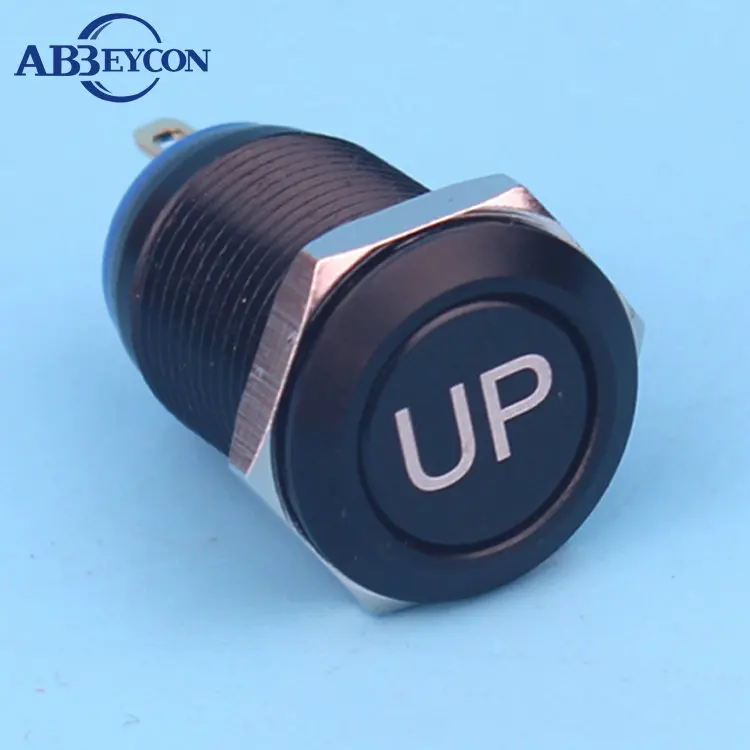 12mm-Momentary-Black-Anodized-Button-Switch-1NO-2A-36VDC-Terminal ...