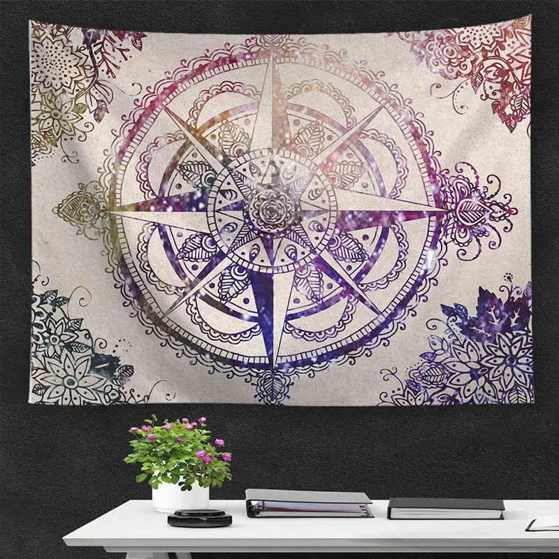 Bohemio Manta Mandala Alfombras Flor Tapiz Decoracion De Pared