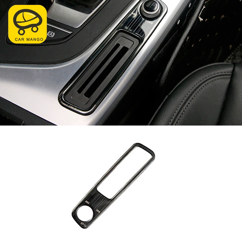 

CarManGo For Audi A4 B9 2017 2018 Auto Car brushed stainless steel media frame cover trim accessories Sticker