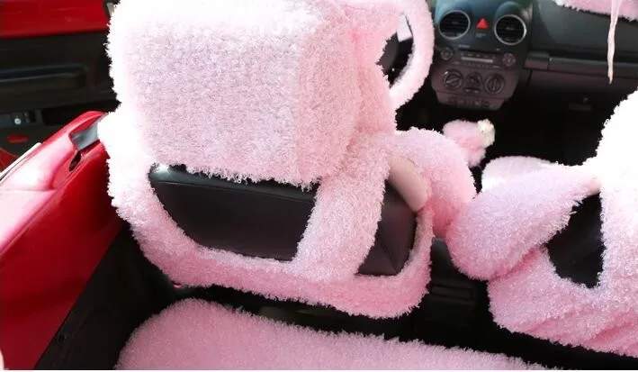 Mei-Mei-Bear-Lace-Universal-Automobile-Car-Seat-Cover-Rose-Velvet-Cushion-8pcs-17