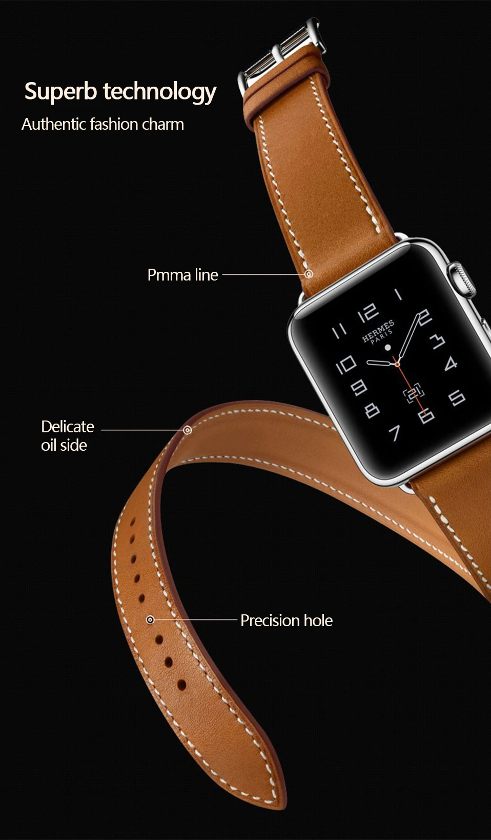 Genuine Leather Strap For iwatch Bracelet Apple Watch Band 42mm 38mm Sport Bracelet For Series 3 2 1 Watch Strap (4)
