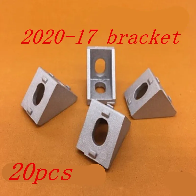 20 шт./лот 2020 угловой фитинг угол алюминиевый 20x20 L разъем ...