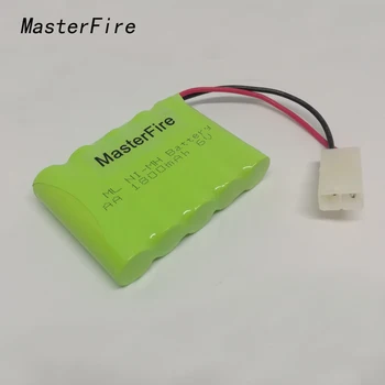 

MasterFire 4PACK/LOT New Original AA 6V 1800mAh Ni-MH Battery Rechargeable NiMH Batteries Pack With Plugs