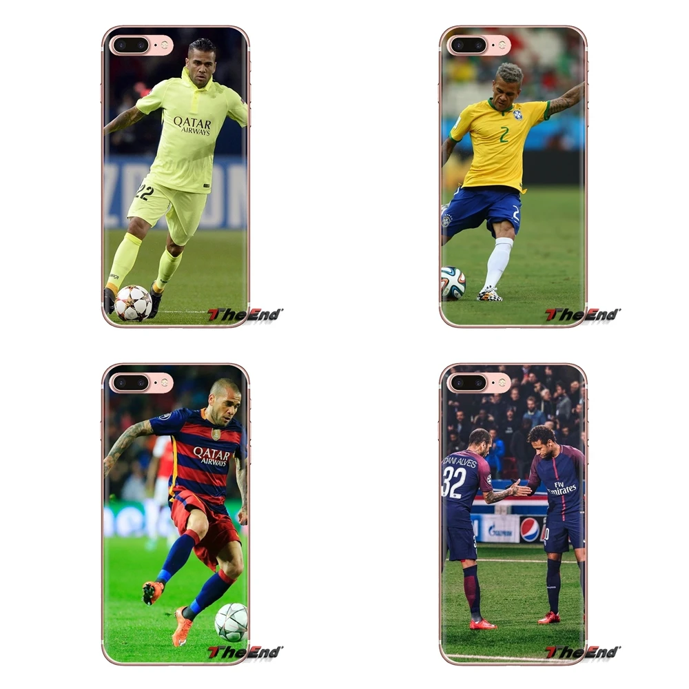 Transparent Soft Shell Covers Dani Alves For Sony Xperia Z Z1 Z2 Z3 Z5 compact M2 M4 M5 C4 E3 T3 XA Huawei Mate 7 8 Y3II |