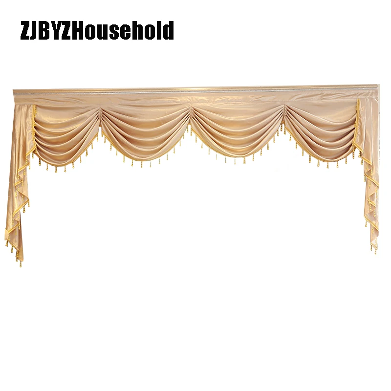 Curtain Valance Swag Lambrequin For Living Dining Room Bedroom Luxury Style Window Swag European Royal Style Curtain Styles Style Curtainscurtain Valance Aliexpress