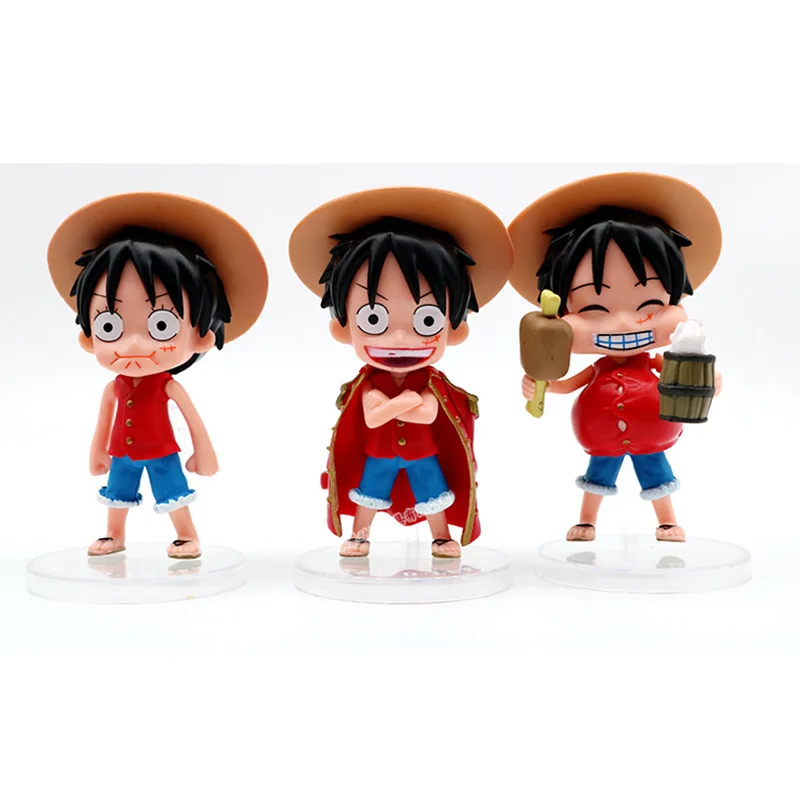 3 шт./компл. Аниме One Piece Monkey D Luffy ACE stratwhat Boa Hancock экшн фигурка Коллекционная модель