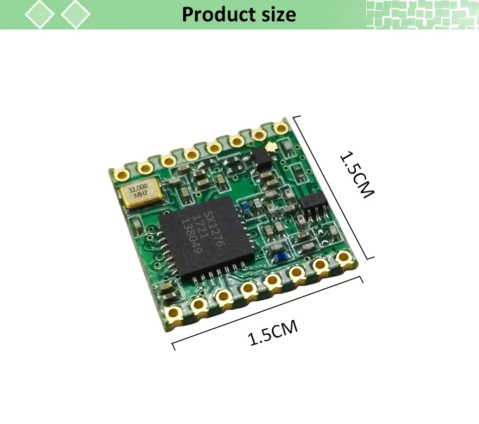 868 МГц Супер низкая мощность RF LoRa модуль SX1276 чип Long-Distance приемник связи и передатчик SPI IOT + антенна