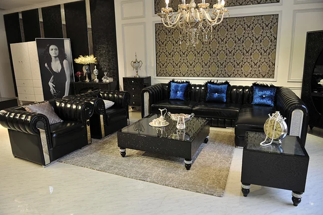 Cheap 2018 Real Chaise Sectional Sofa To Milwauke Living Room Furniture Set , Tea Table Tv Stand And 4pcs Chairs Dinning Set, Leather Cheap 2018 Real Chaise Sectional Sofa To Milwauke Living Room Furniture Set , Tea Table Tv Stand And 4pcs Chairs Dinning Set, Leather