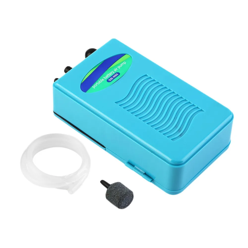 

Hot Portable Aquarium Battery Backup Operated Fish Tank Air Pump Aquarium Emergency Oxygen Supplier With Air Stone Tube