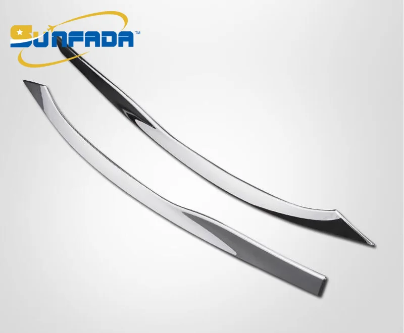 SUNFADA ABS Chrome Front&ampRear Headlights Decoration Eyelid/Eyebrow Trim Car-covers For TOYOTA HIGHLANDER 2015 2016 2017 | Автомобили и