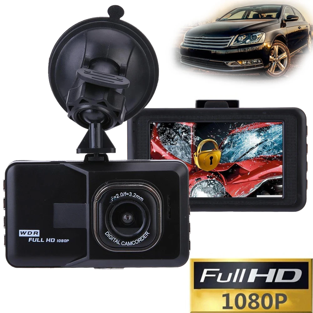 3 дюймов Full HD 1080p вождение автомобиля регистраторы автомобиля камера DVR EDR Dashcam с обнаружения движения Ночное Видение G сенсор