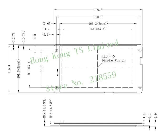 DMT10600C070_07W 7 дюймов серийный экран HD ips экран РТК сенсорный экран плеера DMT10600C070_07WT DMT10600C070_07WTR