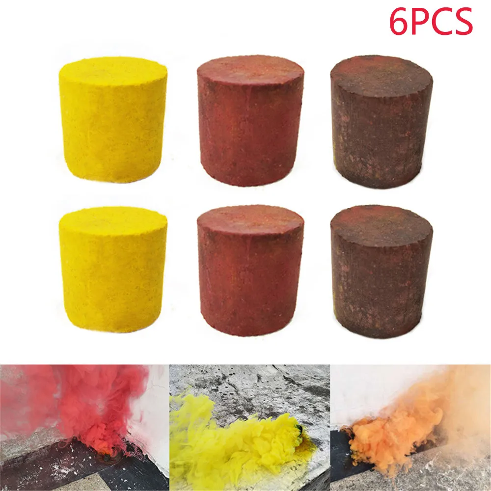 

6PCS Portable Smoke Pills Cake Performance Colorful Smoke Effect Photography Prop Interactive Crazy Fun Toy Drop shipping K4