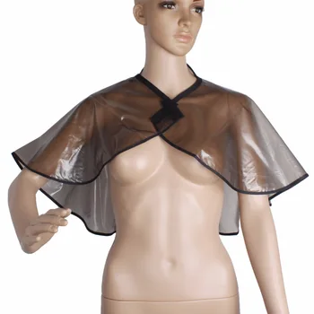 

Hair Cutting Collar Waterproof PVC Colouring Cape Barber Cloth Hairdressing Hair Dye Gown Perm Baking Oil Cape Tool Hot Sale