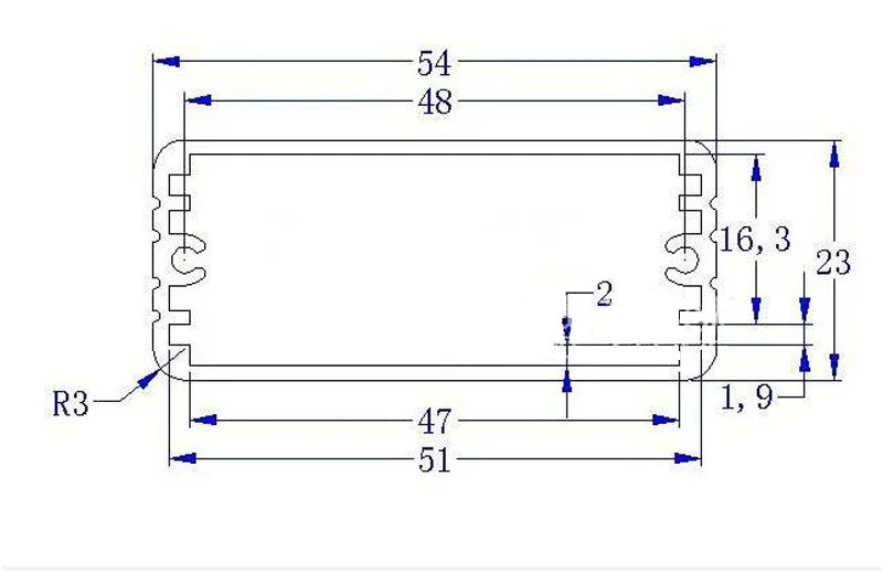 1 шт./лот чехол для проекта серебристого цвета ABS пластик протектор 6063-T5 алюминиевая коробка для проекта diy 54*23*80 мм для портативного оборудования