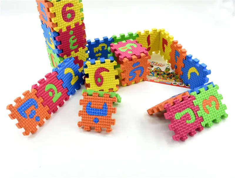 36 Pcs/set Cartoon Environmentally Arabic Alphabet Language EVA Foam Puzzle Animal Play Puzzle Baby Toys For Kids