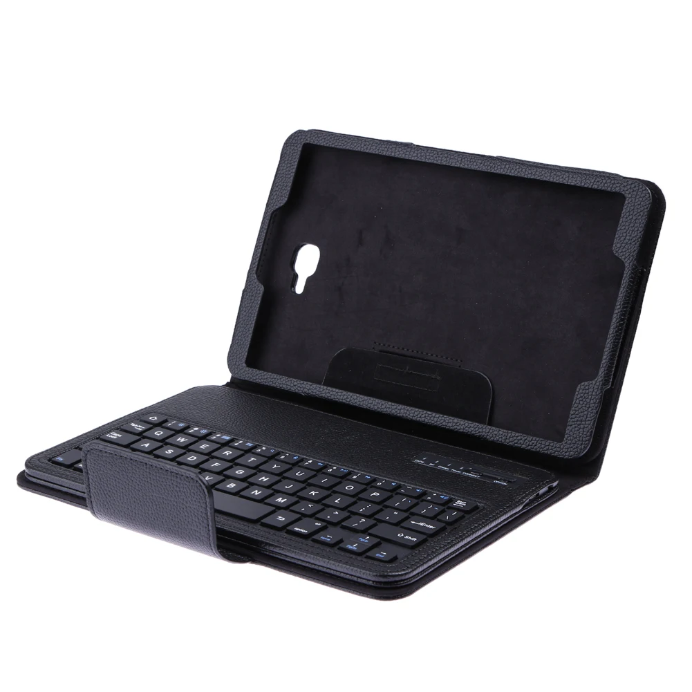 

Black/Red/Pink Magnetic Keyboard Detachable Bluetooth Keyboard with Leather Case Stand for Samsung Galaxy Tab A 10.1 T580 Series