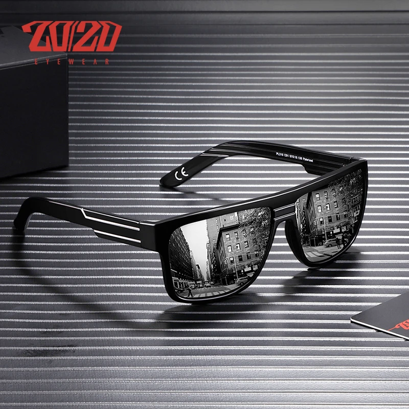Pаспродажа 20 20 бренд для мужчин модные поляризационные солнцезащитные очки для женщин вождения пластик оптика с защитой от ультрафиолетовых лучей диз...