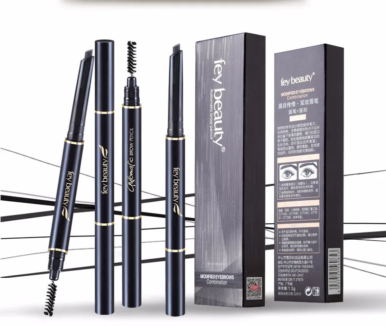 Lápis de Sobrancelha à Prova Dwaterproof Água Kohl Sombra Sobrancelhas Sobrancelha Marrom Caneta Automática Meninas Finas Compõem Plana Magro Lápis 8 Cheap Realç. sobranc.