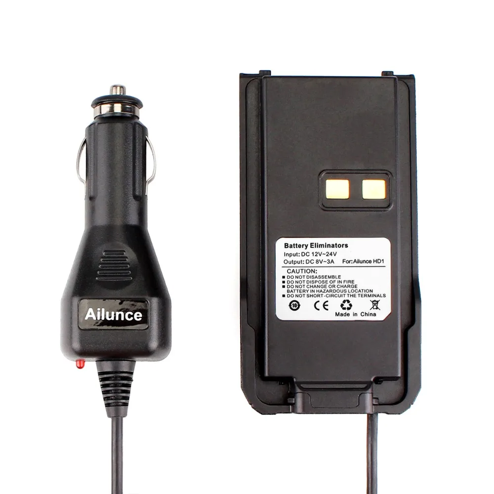 Автомобиль Зарядное устройство Батарея Eliminator 12 В-24 В для Ailunce HD1 Dual Band DMR цифрового радио Walkie Talkie