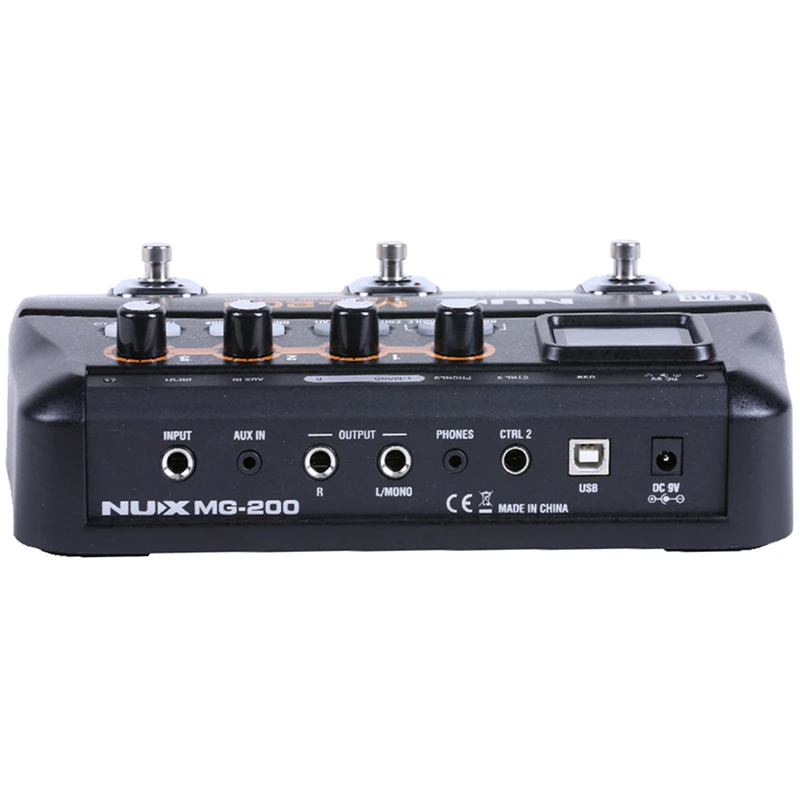 NUX MG-200 Multi Effect Guitar Pedal Processor 55 Models 70Seconds Recording Guitar Looper Drum Machine Synthesizer (EU Plug) NUX MG-200 Multi Effect Guitar Pedal Processor 55 Models 70Seconds Recording Guitar Looper Drum Machine Synthesizer (EU Plug)