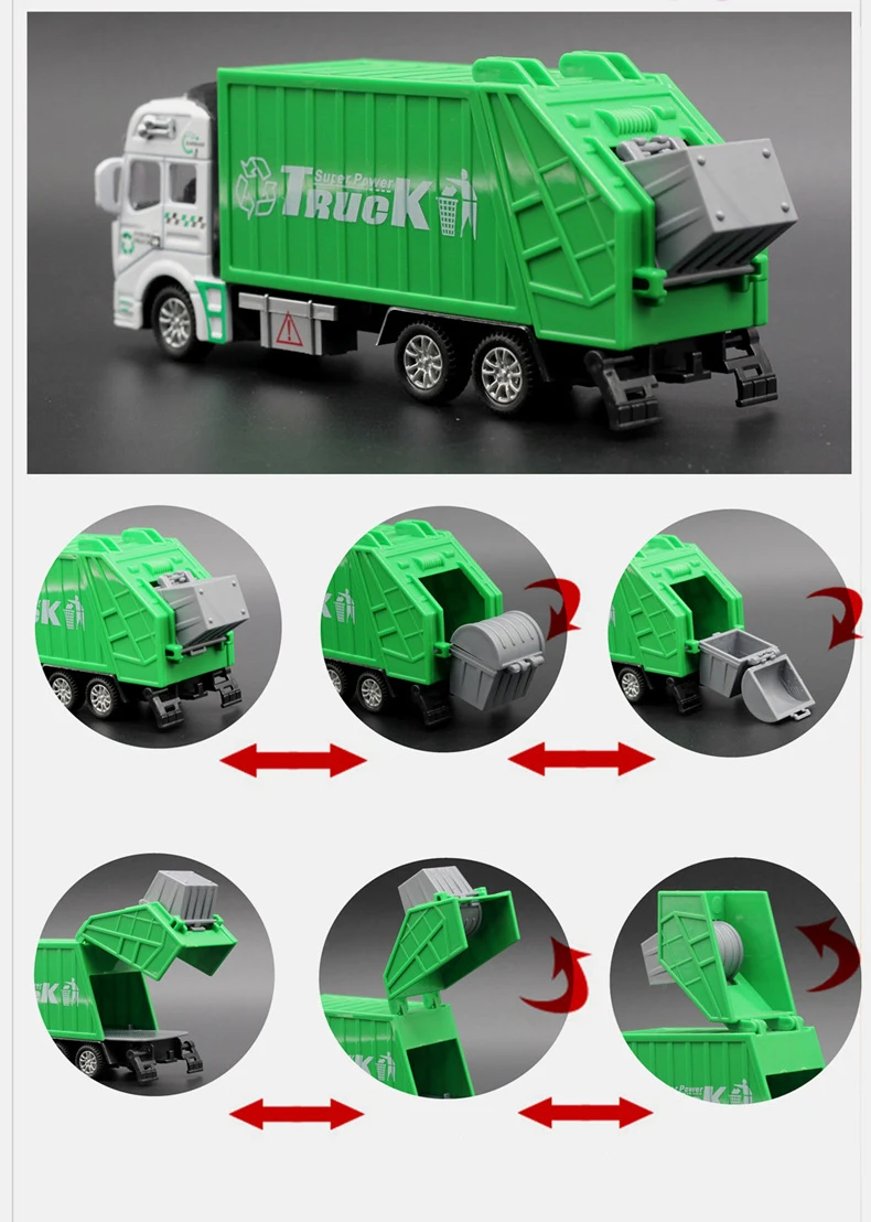 Лидер продаж высокое качество giocattolo детские развивающие мусоровоз игрушечный автомобиль как подарок на день рождения