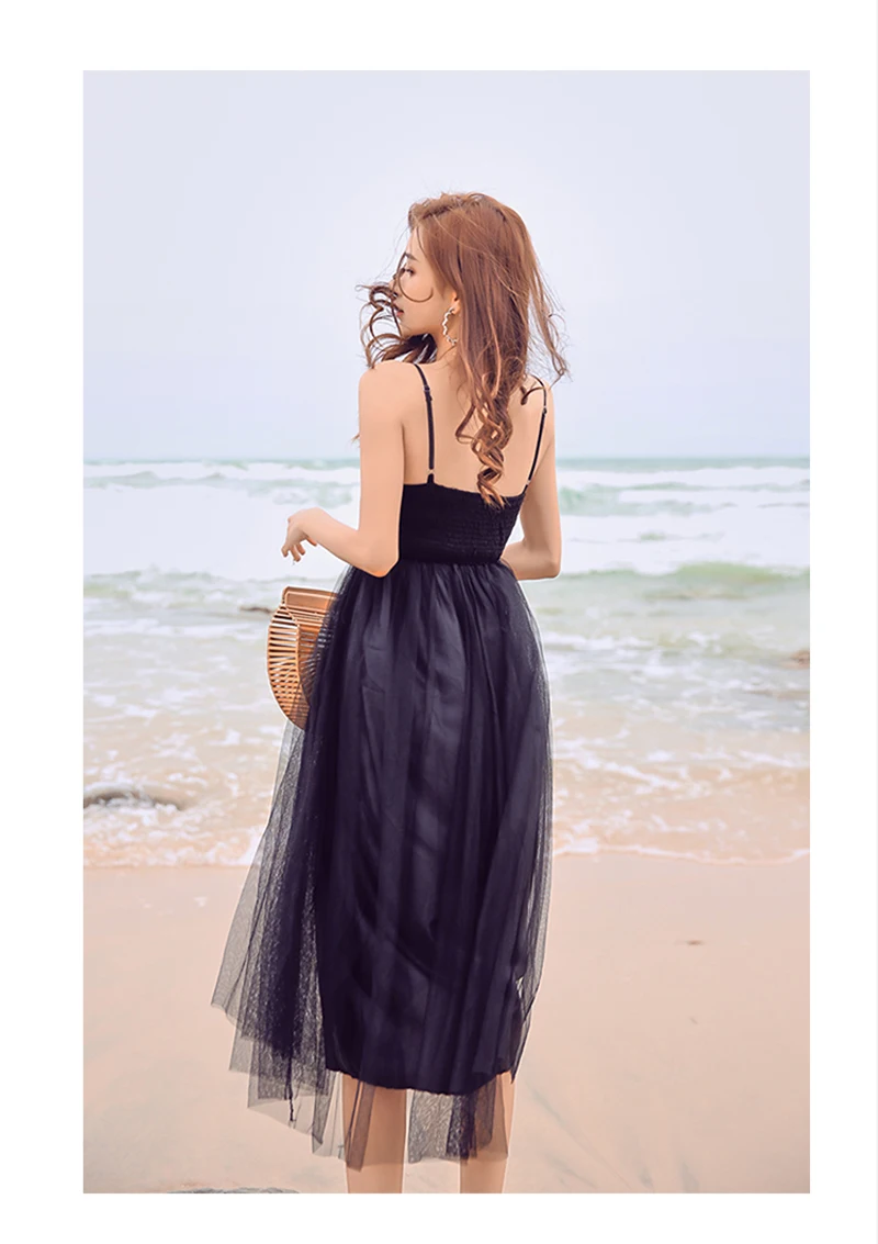 Платье 2019 г. летние женские пляжные платья moda mujer ropa sommerkleid пикантные С НАБОРНЫМИ