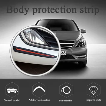 

2PCS Car Sticker Bumper Scratch Protection Car Front/Rear Edge Corner Guard Scratch Protection Decoration Strip Car Accessories