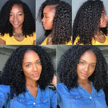 Yvonne 3C 4A Malaysian Curly Virgin Hair Bundles 1/3/4 Bundles Human Hair Weave Natural Color 3