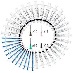 10 мл, 3 мл, 1 мл шприцы с 14ga, 18ga и 20ga тупой кончик Вышивка Крестом Иглы и шприц/игл шапки для заправки и измерения E-сок