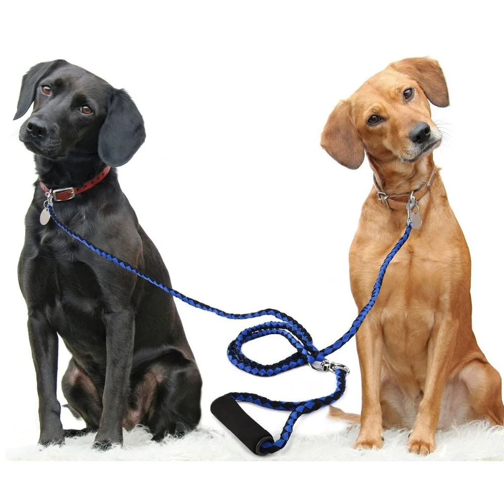 Двойной поводок для собак нейлоновый двух домашних животных|double dog leash|dog leashtwo dogs