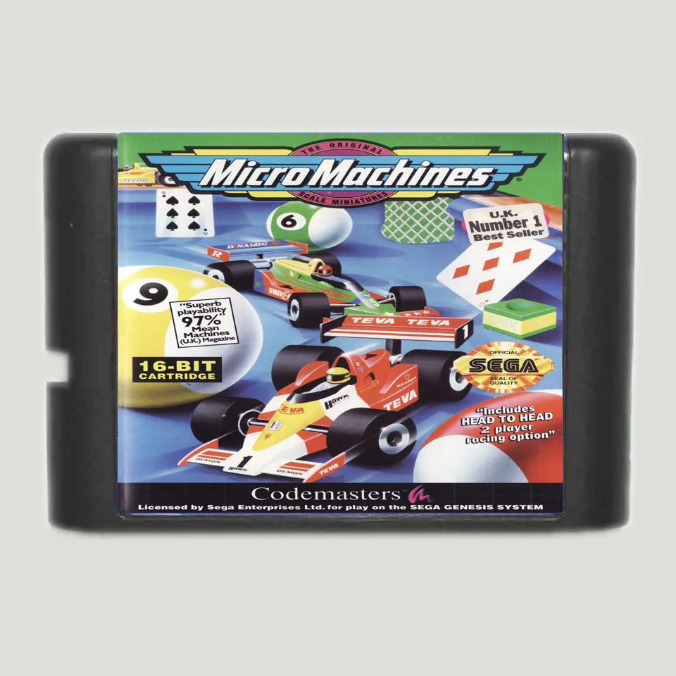 Микро машины 16 бит SEGA MD игровая карта для Sega Mega Drive Genesis|sega md game card|sega games16 bit |