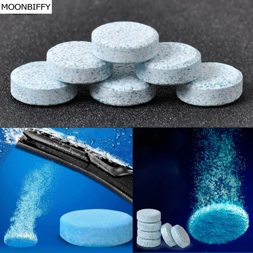 

6PCS/Pack(1PCS=4L Water)Car Solid Wiper Fine Seminoma Wiper Auto Window Cleaning Car Windshield Glass Cleaner Car Accessories