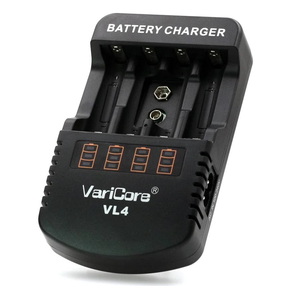 

2019 new VariCore VL4 multi-function charger 1.48 V-1.5 V nickel-metal hydride AA /AAA 9V DC charger device 12V