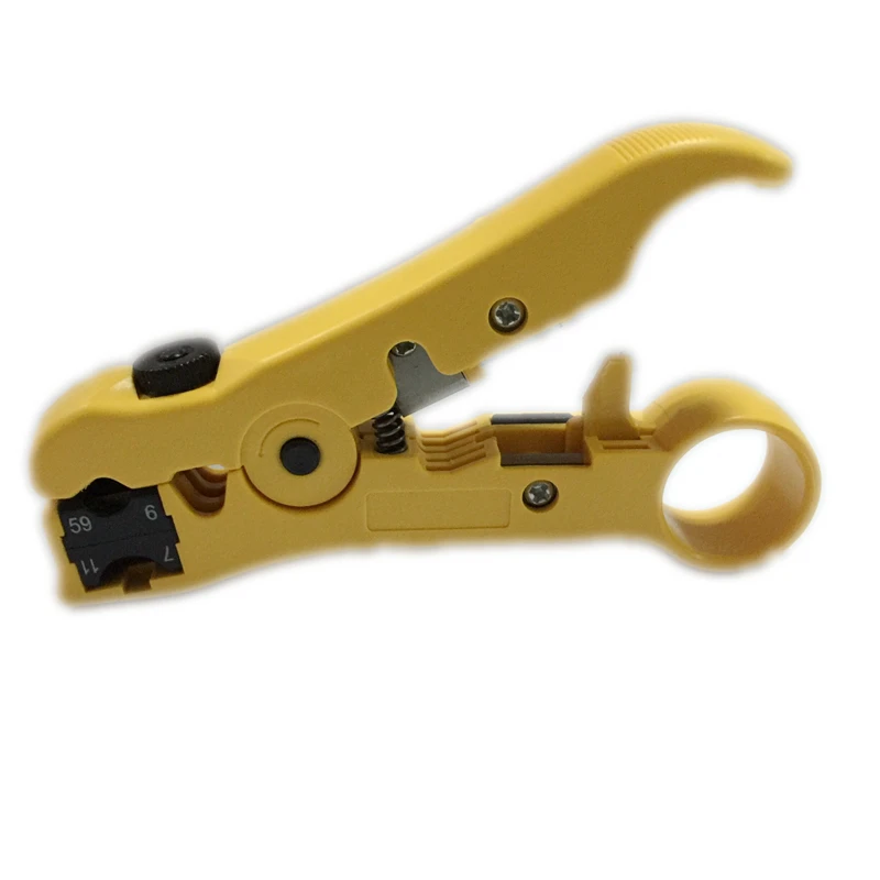 Coax Coaxial Wire Cable Cutter Stripper Stripping Crimping Crimper Tool 