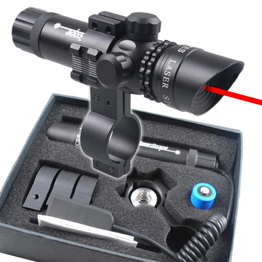 New Tactical Adjustable Red Dot Laser Sight Scope w/ 20mm Mount for
