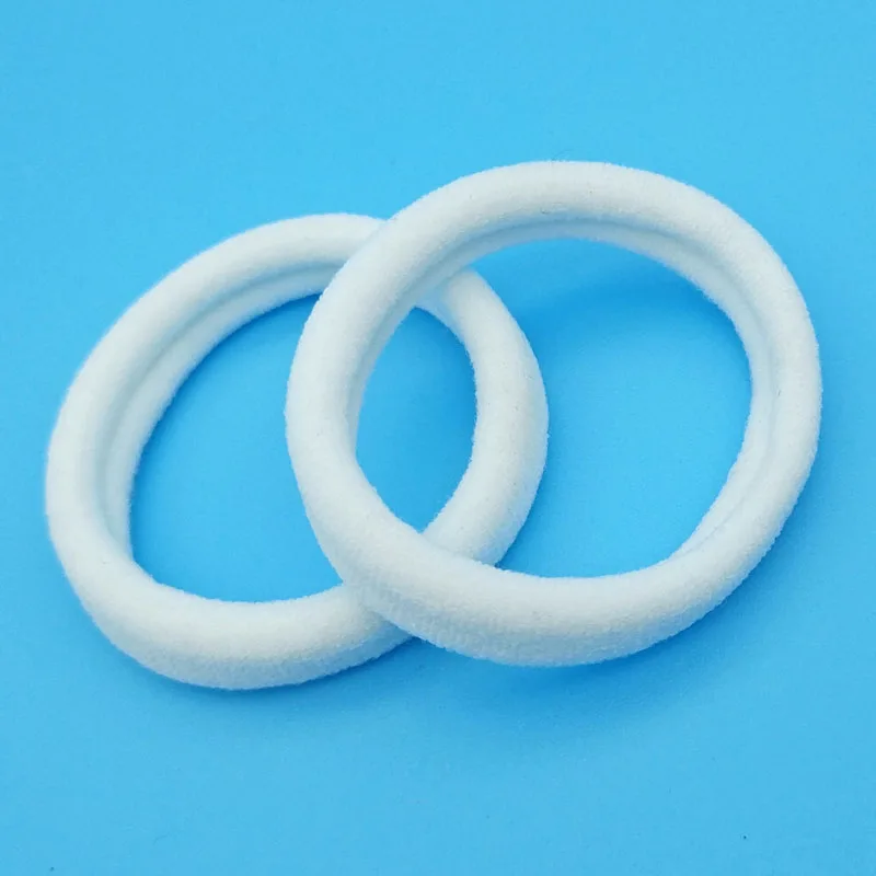 hair clips for thick hair 20 Pcs/Lot White Hair Bands Accessories For Girls Rubber Ponytail Holder Elastic Gum Plain Nylon Headwear Scrunchy hair clips