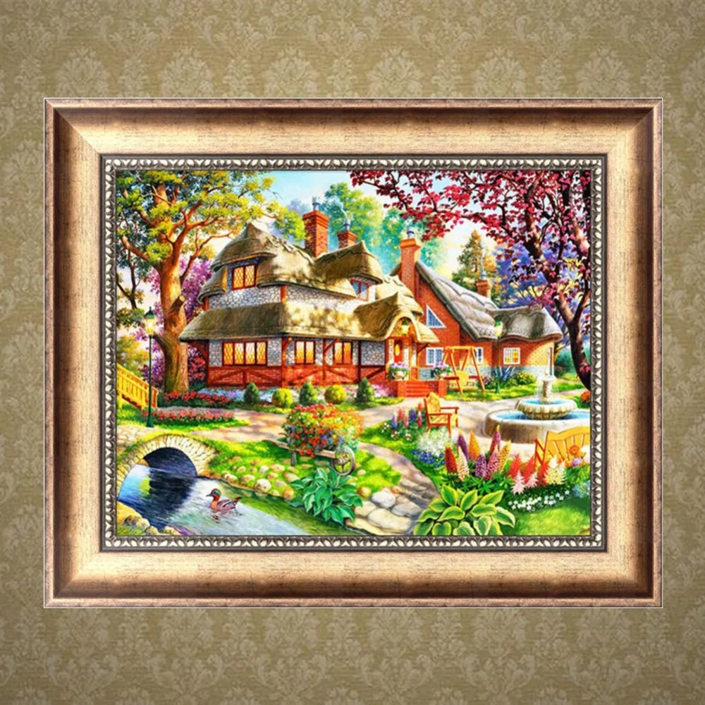Aliexpress.com : Buy Oil Painting Hut 5D Square Rhinestone Diamond