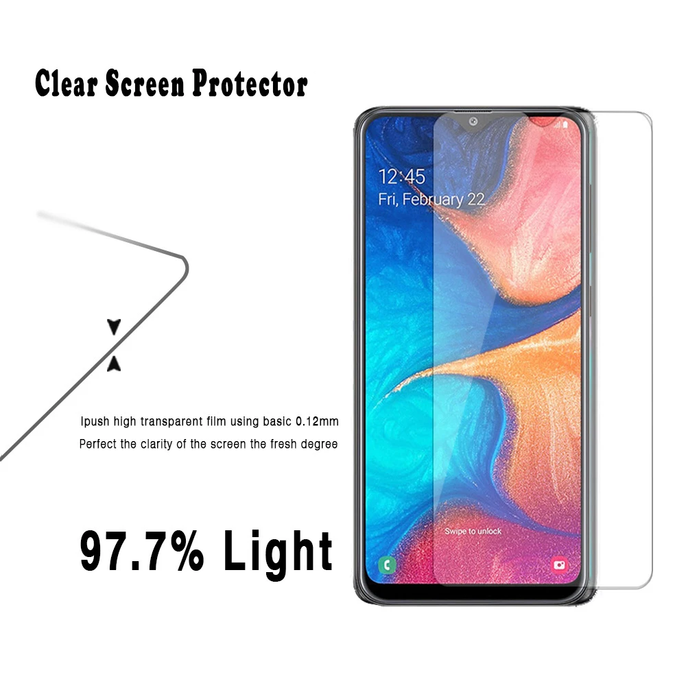 9H Protective tempered glass on for Samsung Galaxy A10 A20e A2 A20 Core A30 A40 A50 A60 A70 A80 A90 A 10 20 30 40 50 60 70 80 90