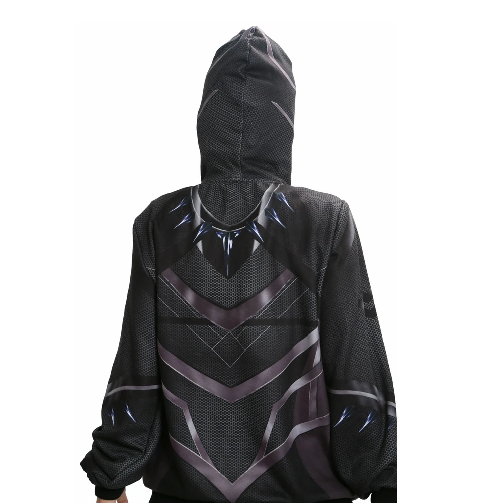 XCOSER Черная пантера Мужская толстовка Капитан Америка: Гражданская война косплей