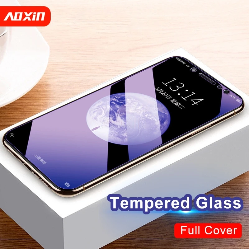 AOXIN полное покрытие из закаленного стекла для Xiaomi Mi 8 SE lite Исследуйте протектор