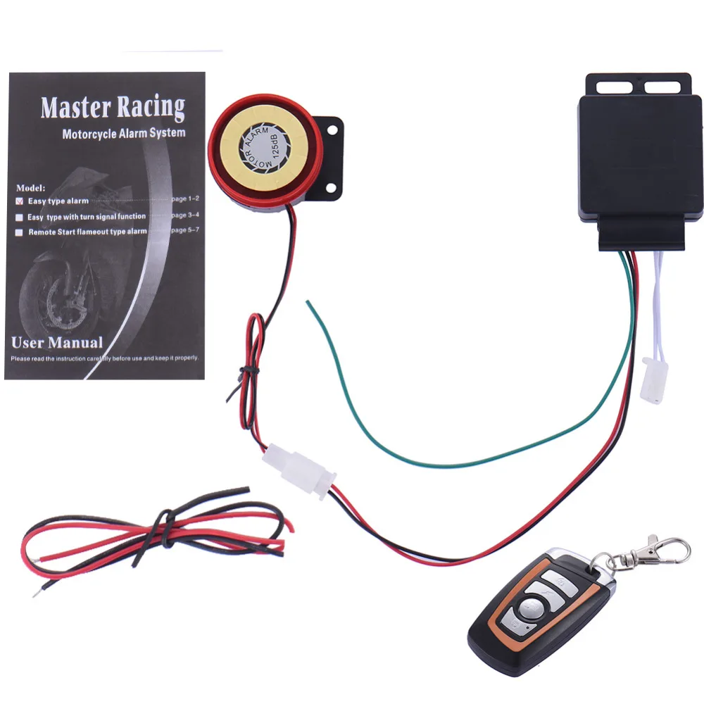 

12V Motorcycle Security Alarm Lock Motorbike Anti-theft Security Safety Automotive alarm Moto Alarm System Protection